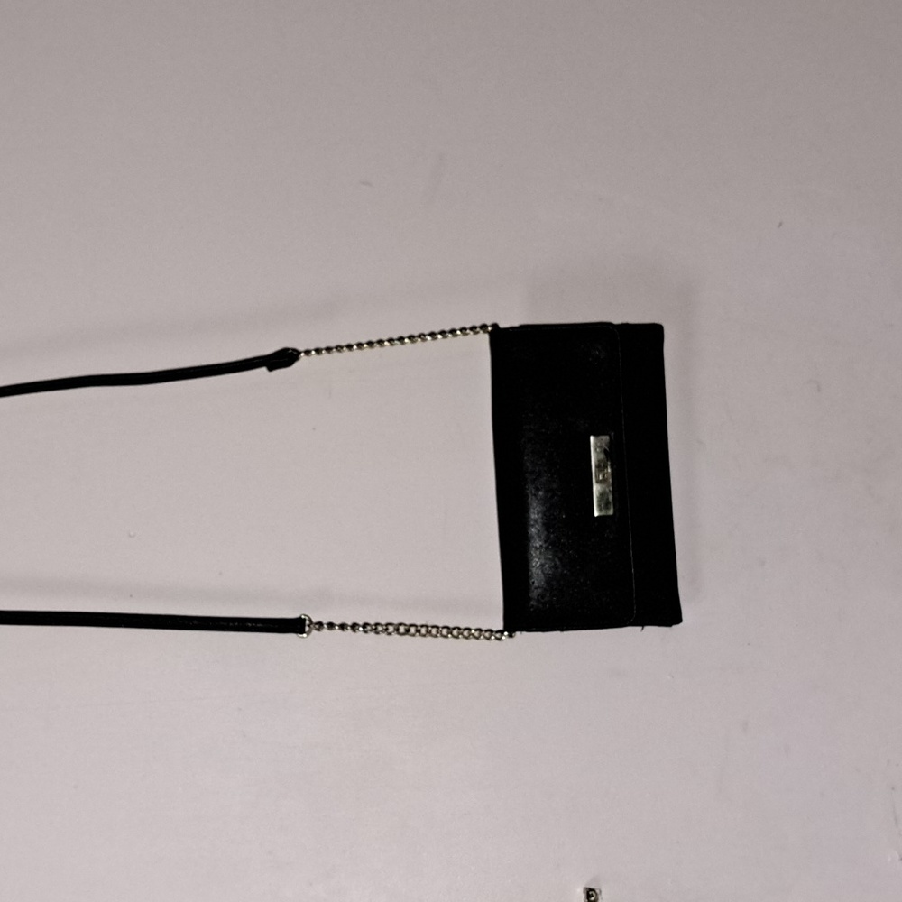 Small Black clutch trifold crossover bag